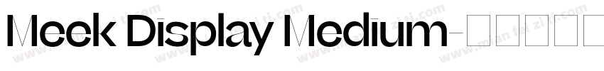 Meek Display Medium字体转换